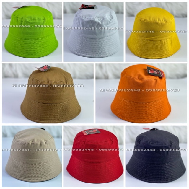 Mũ bucket vành cụp trơn nhiều màu Hàn quốc đơn giản