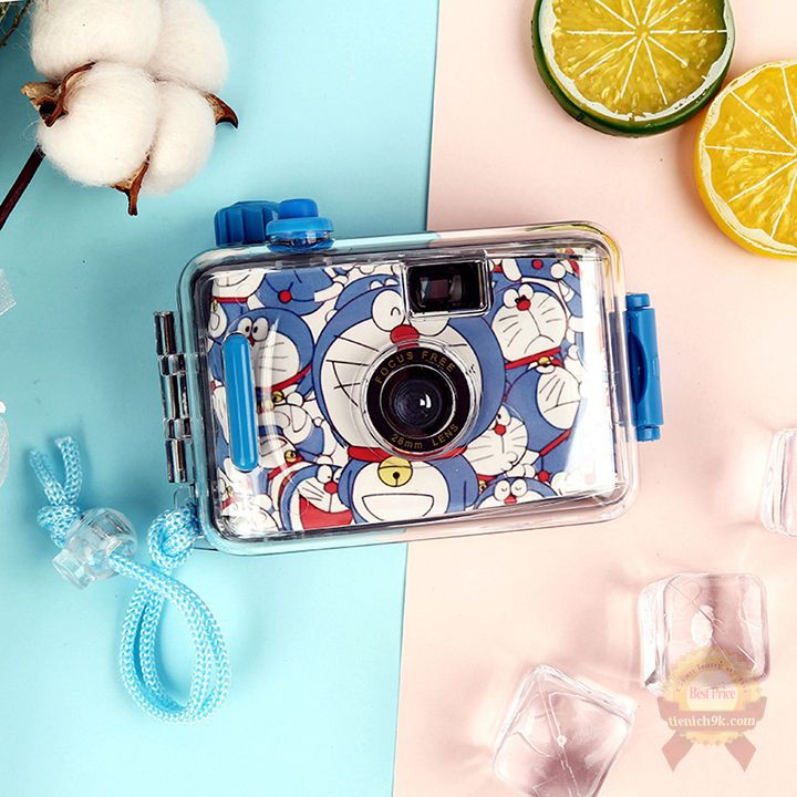 Máy ảnh Film Lomo Underwater mini du lịch chống nước tiện lợi nhiều màu hình thú Doraemon Kitty cầm tay