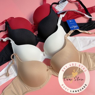 Áo lót lovely mút mỏng trơn, nơ