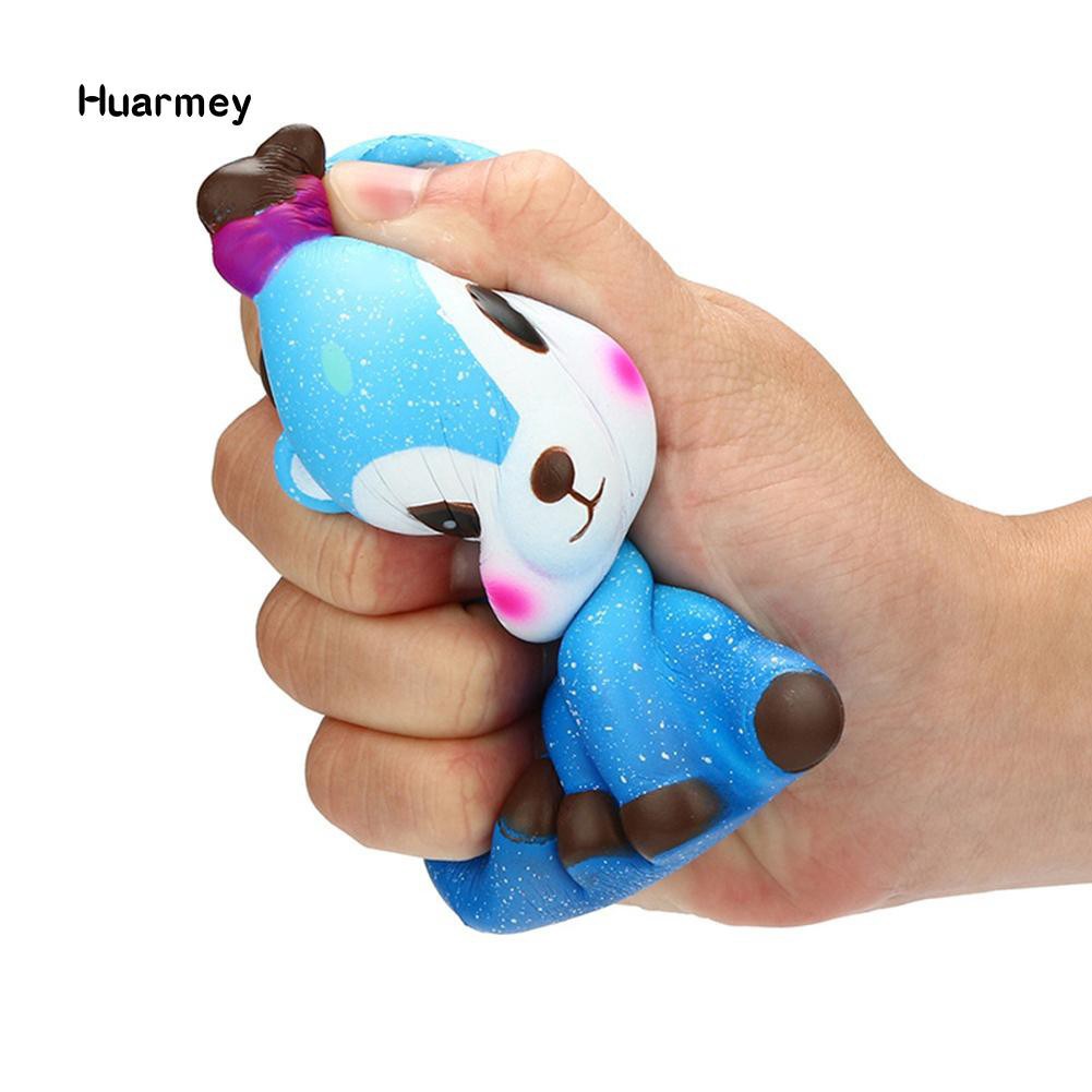 ★Hu Squishy Slow Rising Galaxy Deer Animal Kids Adults Squeeze Toys Stress Reliever shopee. vn|mochi04