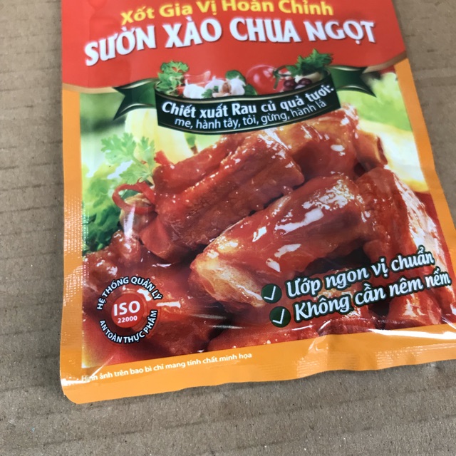 [80 g] Túi Xốt Gia Vị Hoàn Chỉnh Sườn Xào Chua Ngọt Barona | BigBuy360 - bigbuy360.vn