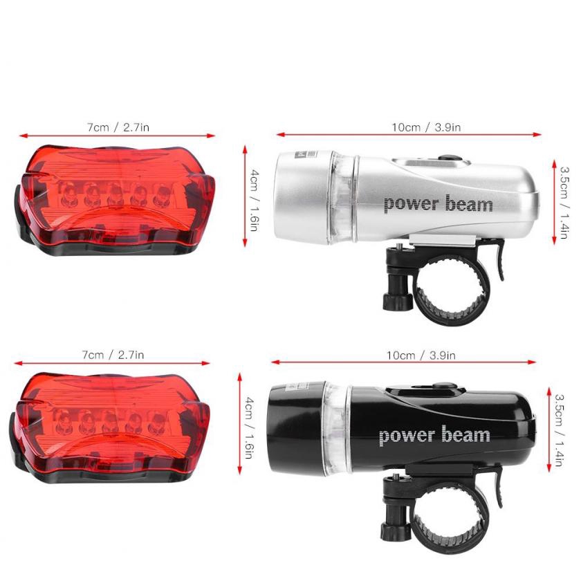 Đèn Led Chống Thấm Nước Gắn Phía Trước Xe Đạp