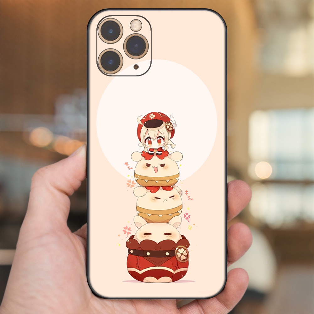 Ốp lưng iPhone 11 Pro dẻo đen cạnh vuông in hình Klee Genshin Impact