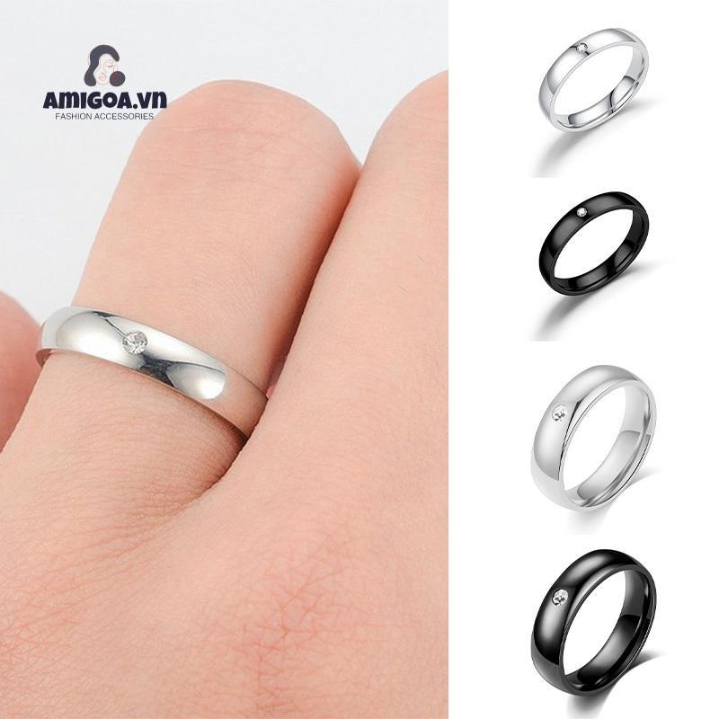 ✨✨Nhẫn Kim Cương Đơn Quà Tặng Sinh Nhật Cho Cặp Đôi