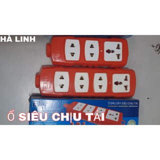 Ổ cắm điện lõi sứ chống cháy ekit 7500w siêu chịu tải ổ 3/ ổ 4