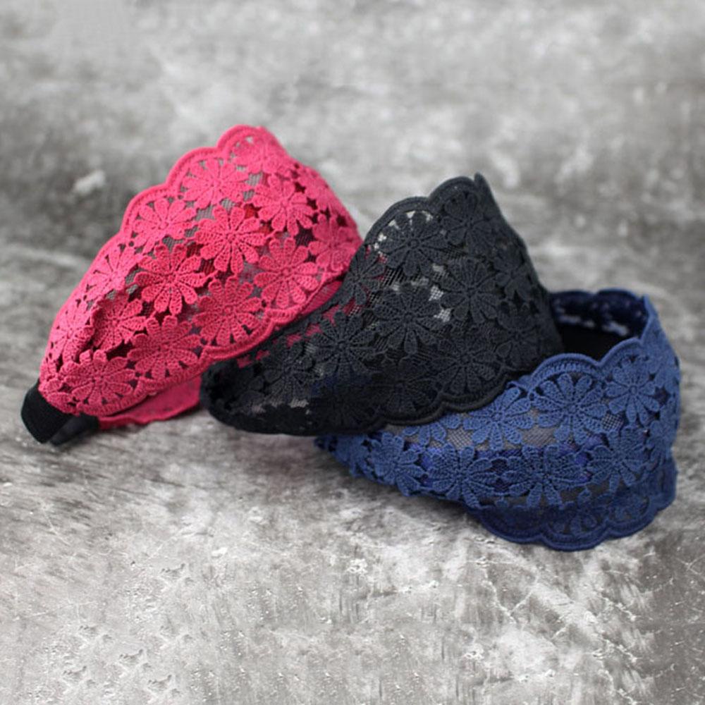 Băng Đô Cài Tóc Phối Ren Hoa Thời Trang Cho Nữ