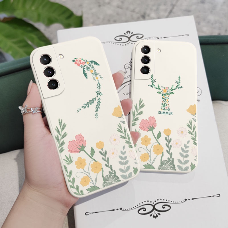 Ốp Điện Thoại Tpu Dẻo In Hình Cây Cối Sáng Tạo Cho Samsung Galaxy S21 S20 FE Ultra Plus