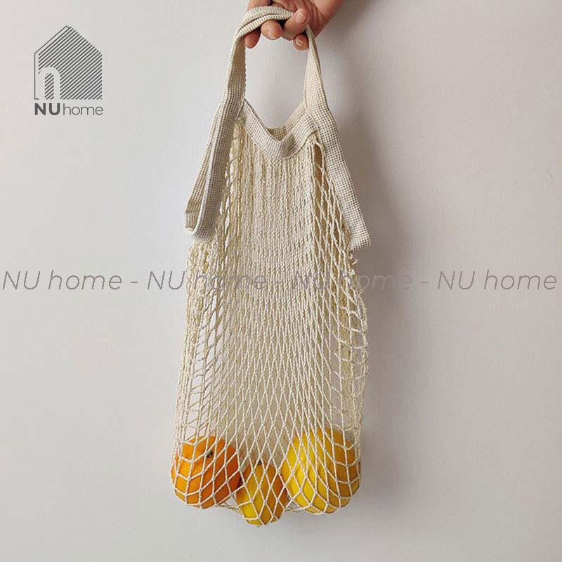 nuhome.vn | Túi lưới đựng trái cây đựng đồ tiện dụng, có thể tái sử dụng, phụ kiện chụp hình thời trang, đi biển - Risi