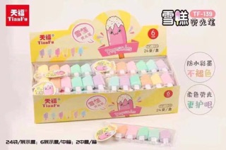 Bút dạ quang hình cute vĩ 6 cây
