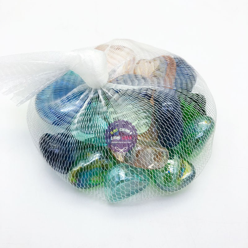 Sỏi thủy tinh nhiều màu 350G trang trí cho hồ cá cảnh