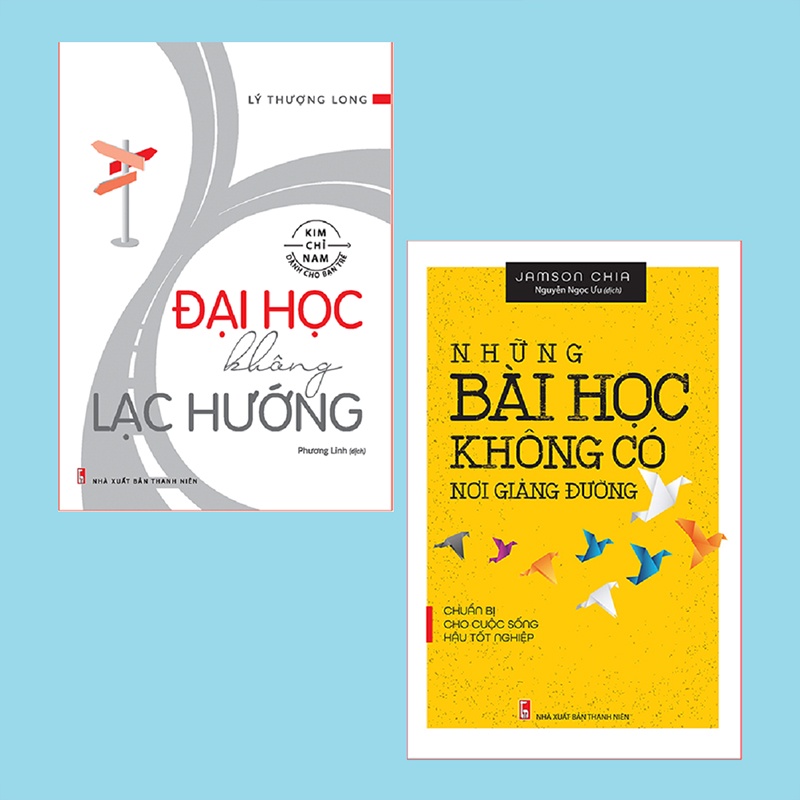 [MÃ giảm 40K]Sách: Bộ 2 cuốn Đại học không lạc hướng + Những bài học không có nơi giảng đường(Tặng sổ tay tiện dụng)