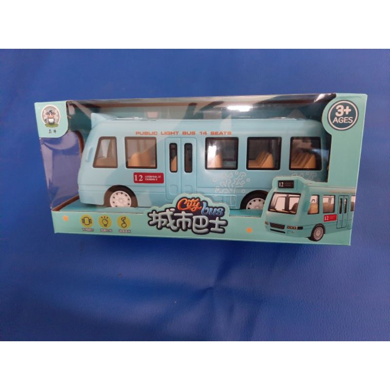 Đồ chơi mô hình xe bus chạy pin có đèn và âm thanh