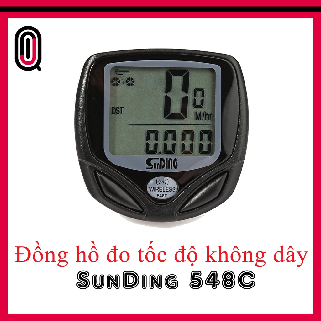 Đồng hồ tốc độ xe đạp không dây SunDing SD-548C