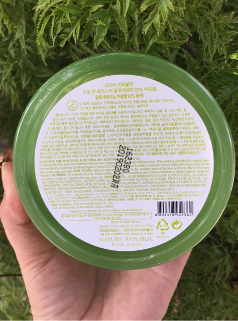 GEL LÔ HỘI NATURE REPUBLIC 92%