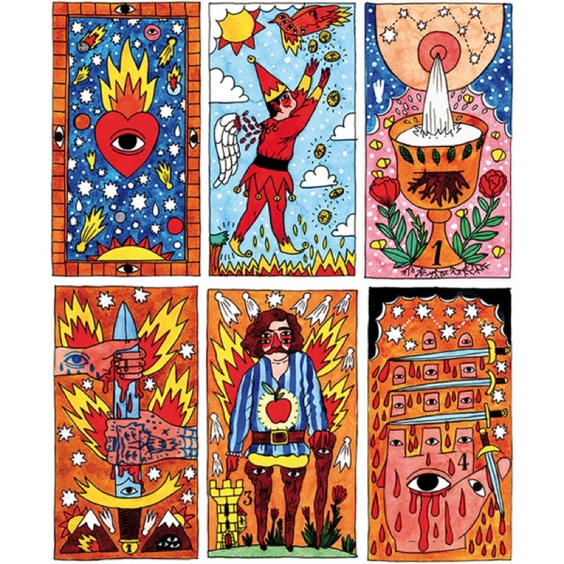 Bộ bài 78 lá Tarot del Fuego, Tác giả Ricardo Cavolo