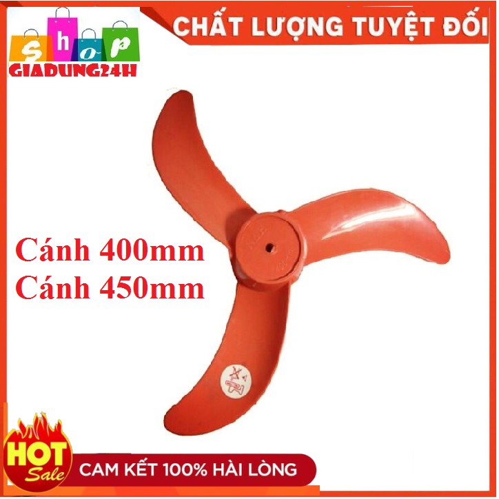 Cánh quạt nhựa màu cam,sải cánh 400mm,450mm-Giadung24h