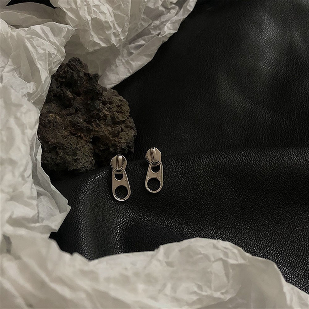 Bông Tai Hình Khóa Kéo Cá Tính Thời Trang Cho Nữ