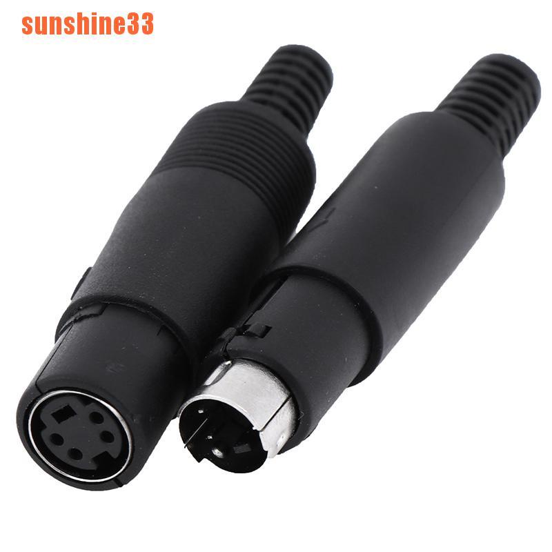 Đầu chuyển đổi nối giắc cắm/ ổ cắm DIN mini 3 / 4 / 5 / 6 / 7 / 8 PIN