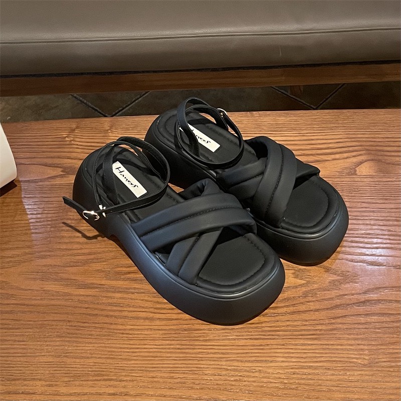 Dép Sandal Nữ Bánh Mì Cao Cấp Cao 5cm QC 2022 TRINH LÊ SHOP GIÀY DÉP
