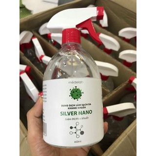 Xịt kháng khuẩn Nano Bạc 600ml