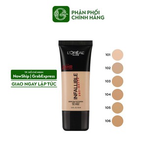 Kem Nền L'Oreal Paris Infallible Pro-Matte 24hr Foundation 30ml