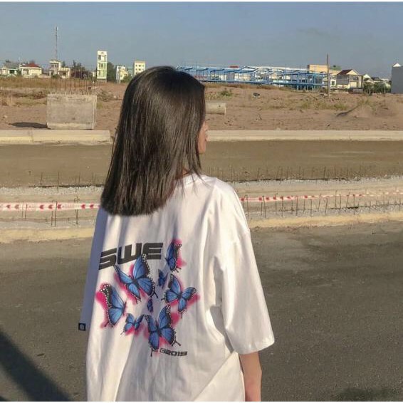 ÁO THUN SWE BƯỚM - ÁO THUN TAY LỠ | BigBuy360 - bigbuy360.vn