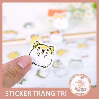 Bộ 20 hình dán hoạt hình dễ thương sáng tạo trang trí