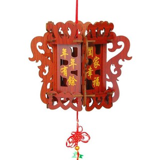 Đồ chơi lắp ráp gỗ 3D Mô hình Đèn Lồng Hình Vuông R-9004 Laser