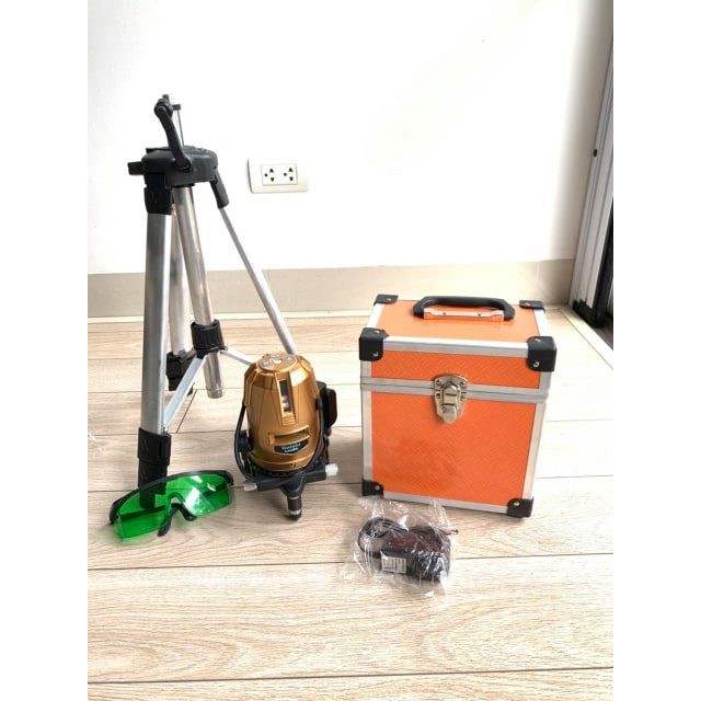 Máy cân mực đánh thăng bằng bằng tia Laser - 5 tia xanh tặng kèm chân nhôm 1,2M