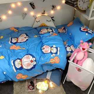 Bộ Chăn Ga Gối Cotton Poly Doremon