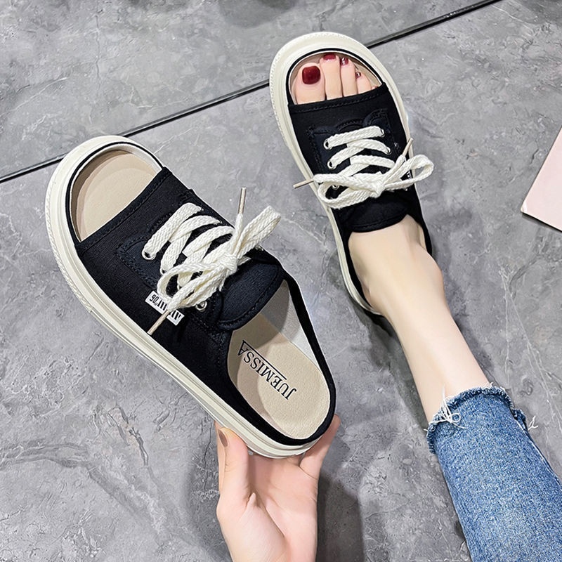 Giày Sục Nữ Hở Mũi Cao Cấp hàng chuẩn đẹp, phối đồ dễ dàng, lên chân tôn dáng