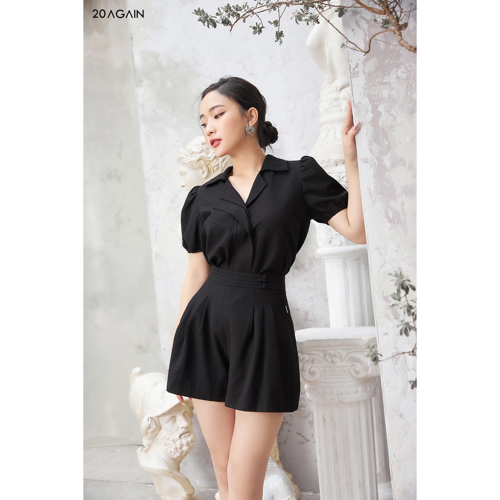 Áo sơ mi nẹp bèo 20Again ASA1144