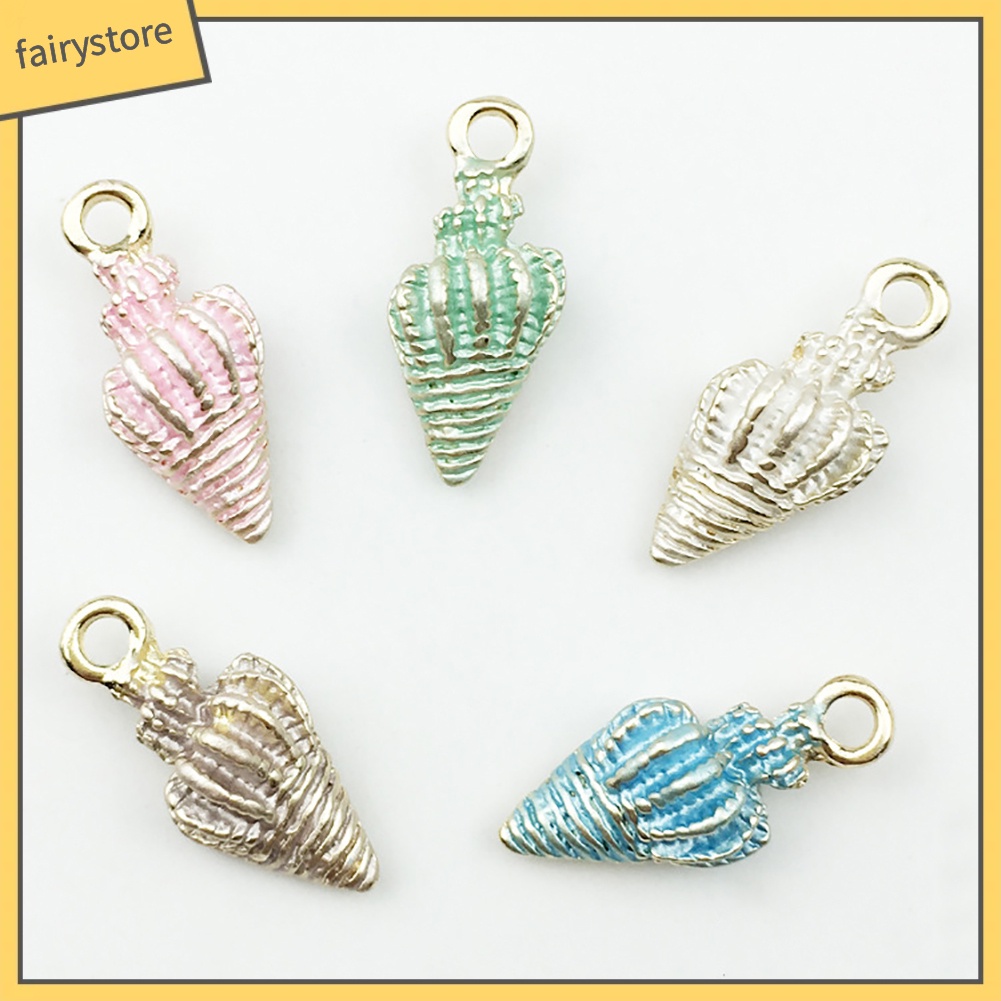 Set 10 Mặt Dây Chuyền Hình Sao Biển / Vỏ Sò Handmade DIY