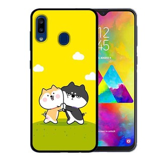 Ốp Lưng Samsung A30 - Cún Vàng Và Đen