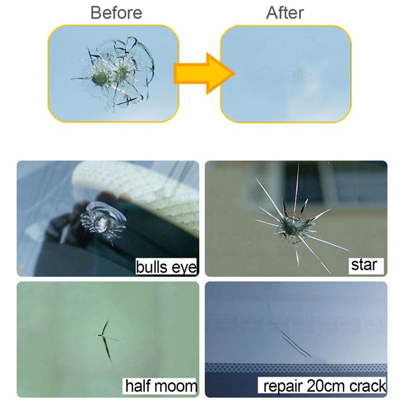 Bộ dụng cụ sửa kính chắn gió bị nứt chuyên nghiệp