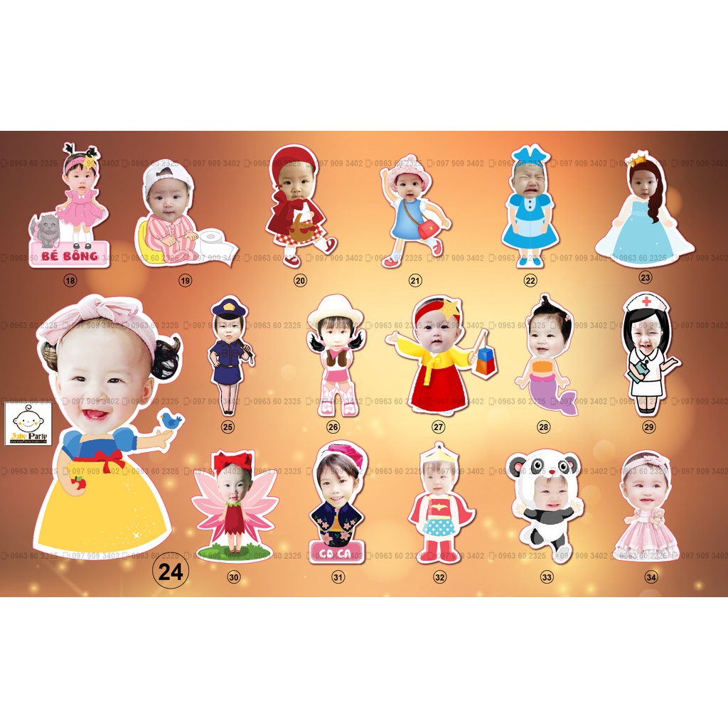 Chibi sinh nhật bé gái