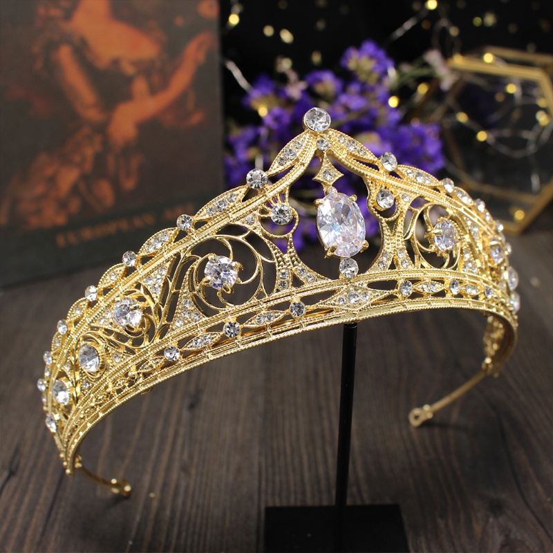 Vương Miện Cài Tóc Đính Pha Lê