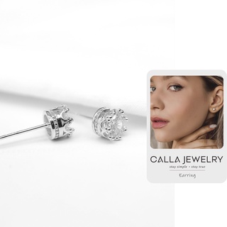CZ Stud Earrings | Khuyên tai bông tai bạc nụ đá nam nữ 925 silver Calla Jewelry l E015
