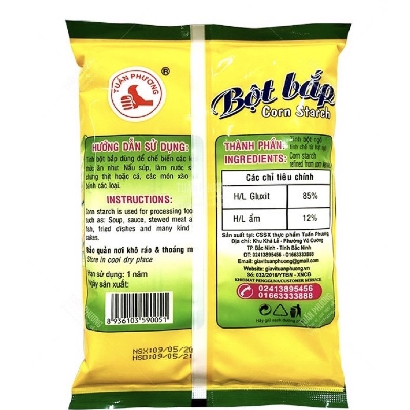 Bột bắp Tuấn Phương 150gr-400gr