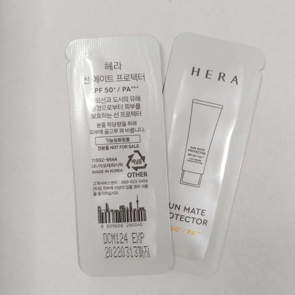 Gói kem chống nắng Hera Sun Mate Protector SPF50+/PA+++ chống tia UV cao 1ml