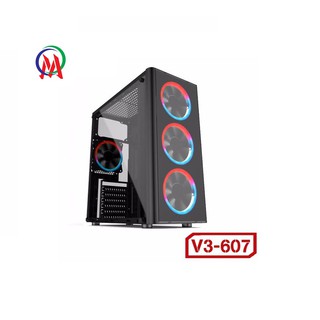 Case VSP V3-607 Gaming-Trong Suốt