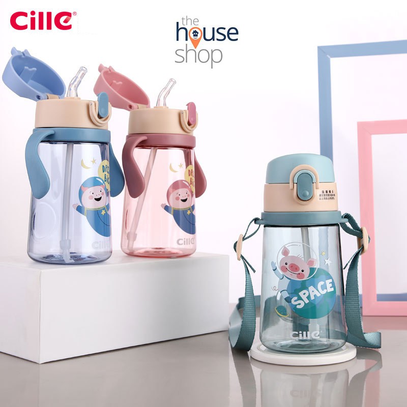 Bình đựng nước cho bé, bình nước CILLE / Xile 450ml, bình nước cao cấp chính hãng
