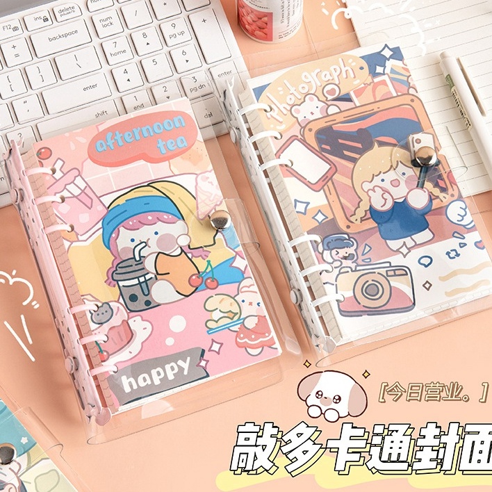 Sổ Tay Khổ A6 Họa Tiết Hoạt Hình Dễ Thương Bắt Mắt