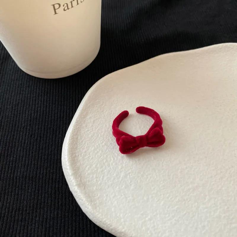 Nhẫn đeo ngón tay dạng hở điều chỉnh được kích thước thiết kế nơ nhiều màu sắc tùy chọn thời trang dành cho nữ YKD