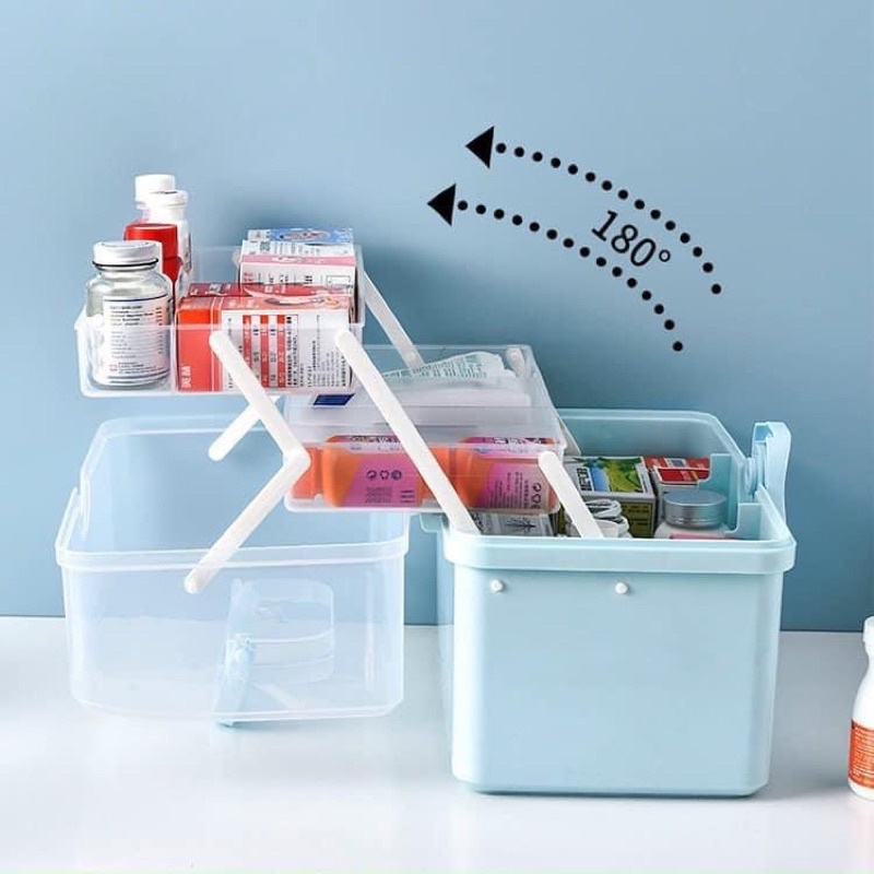 Hộp Đựng Thuốc 3 Tầng Cỡ Lớn Tiện Dụng Cho Gia Đình