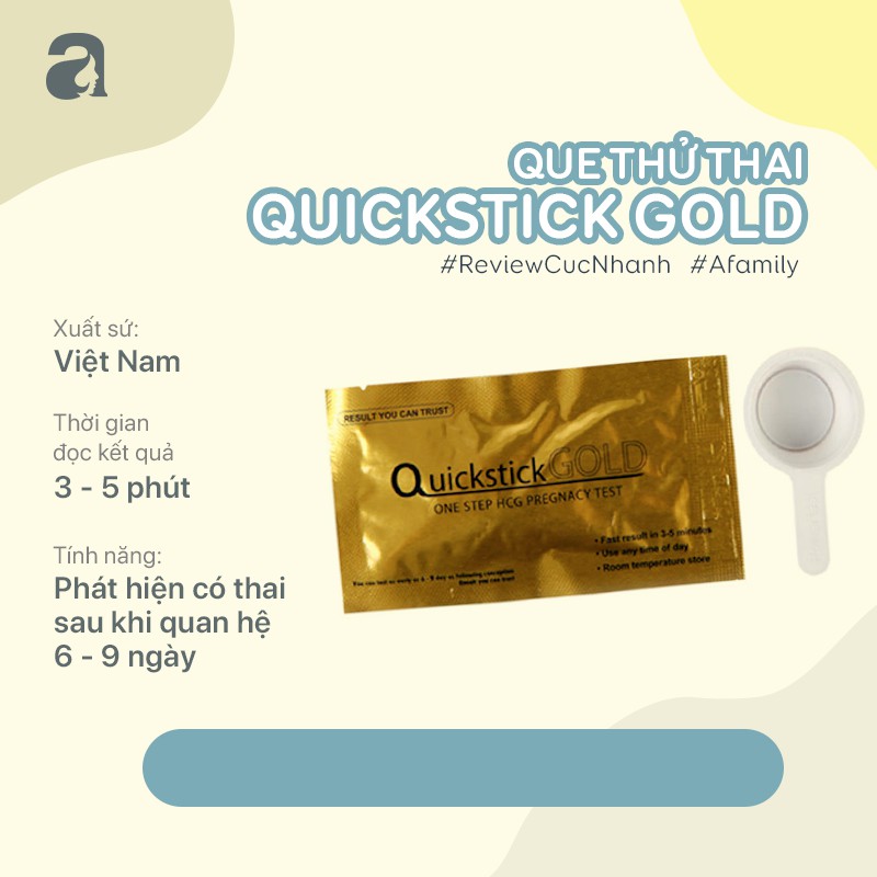 ✔️️️Que thử thai Quickstick Gold 5mm