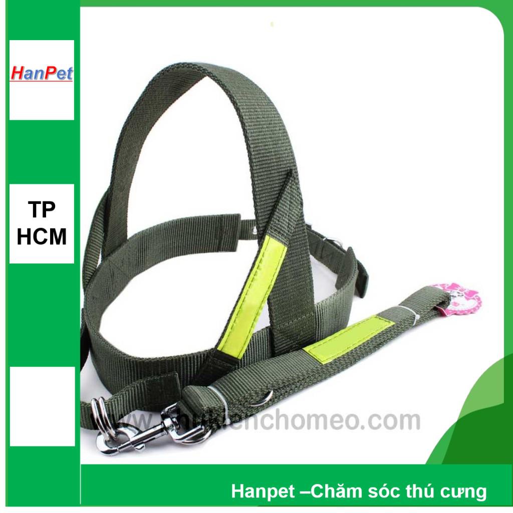HCM-SP343 - Dây police đai kéo cao cấp (hanpet 4711517)dây dắt chó size đại chó 30-40kg