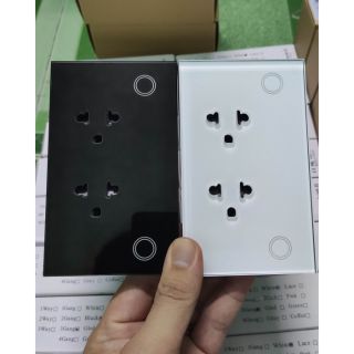 Hình thật, giao ngay - Ổ cắm âm tường thông minh Tuya, kết nối Wifi, hỗ trợ Google và Alexa