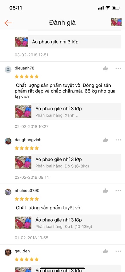 Áo phao gile cho bé siêu đẹp