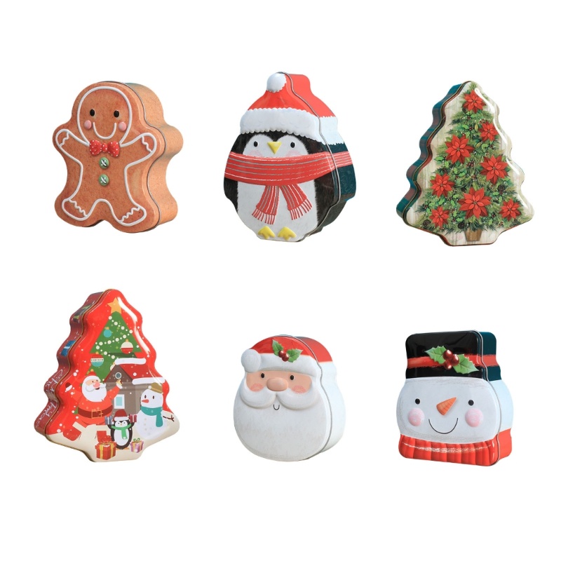 Hộp Đựng Kẹo Giáng Sinh Có Nắp Đa Năng